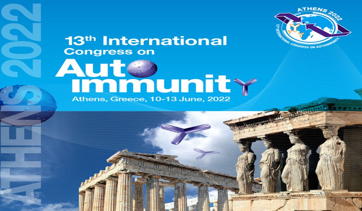Autoimmunity 2022 - The 13th International Congress on Autoimmunity - Athens, Greece - 10-13 June 22, Athina, Greece