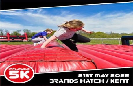 Inflatable 5K Brands Hatch 2022, Longfield, Kent, United Kingdom
