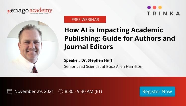 How AI is Impacting Academic Publishing: Guide for Authors and Journal Editors, Online Event