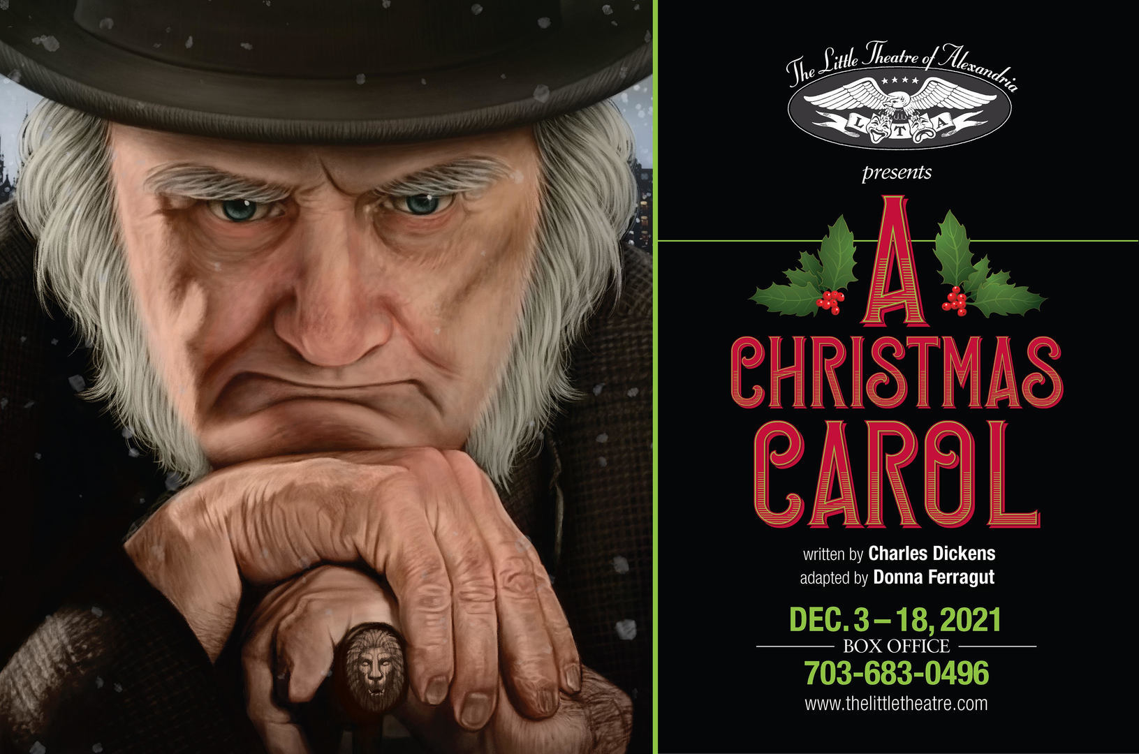 Come See A Christmas Carol at the Little Theatre of Alexandria to benefit Gadsby's Tavern Museum!, Alexandria, Virginia, United States