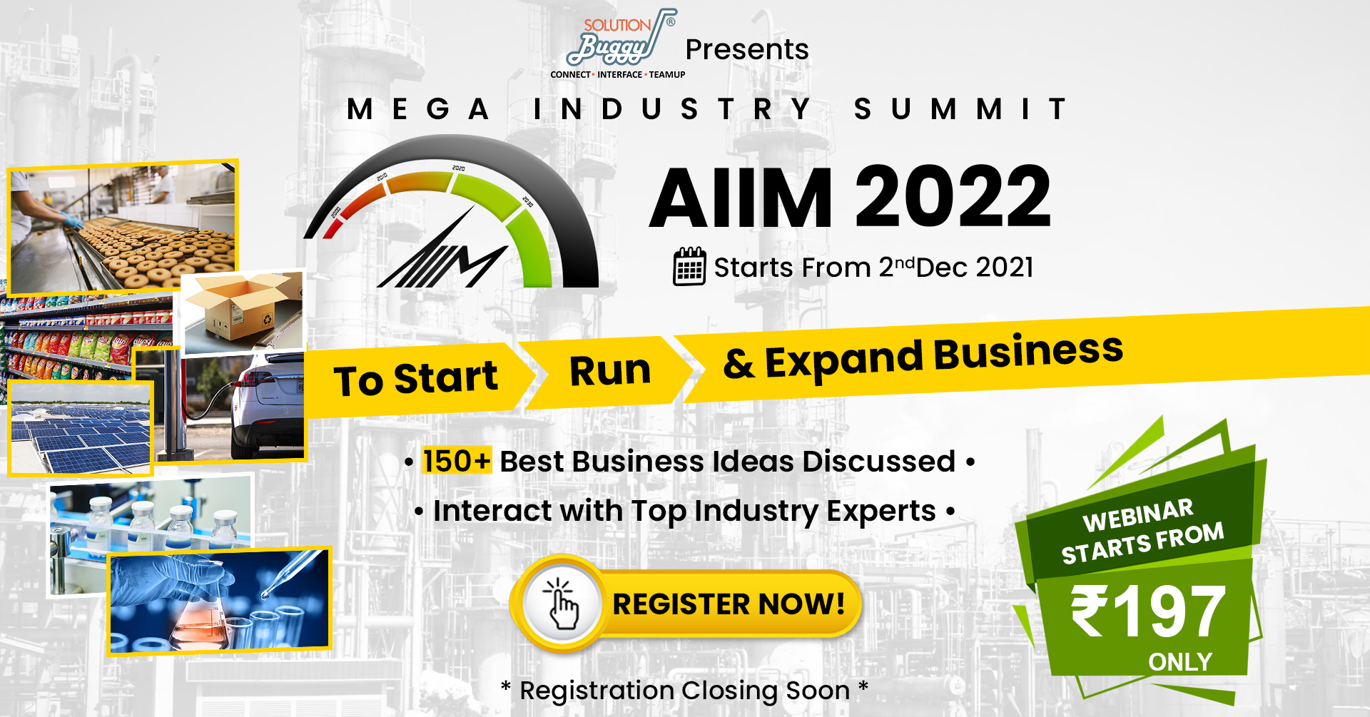 Manufacturing Business Ideas - AIIM 2022, Online Event