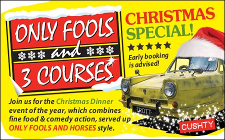 Only Fools 3 Courses Christmas Special Dinner 03/12/2021, Greater London, England, United Kingdom