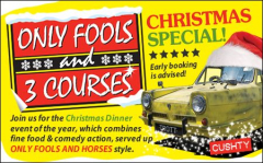 Only Fools 3 Courses Christmas Special Dinner 03/12/2021