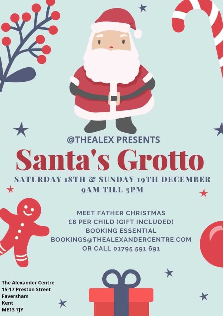 Santa's Grotto and The Big Christmas Market, Faversham, Kent, United Kingdom