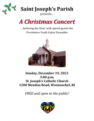 St. Joseph's Church presents A CHRISTMAS CONCERT