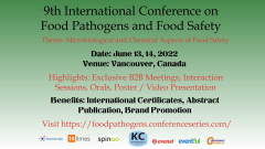 9th International Conference on Food pathogens and Food Safety