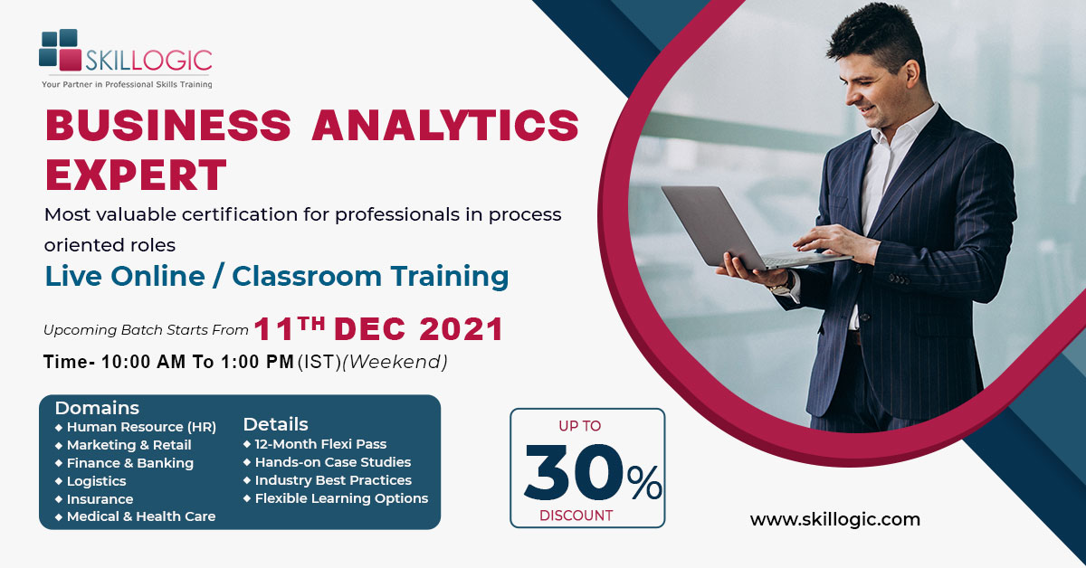 BUSINESS ANALYTICS EXPERT CERTIFICATION TRAINING ONLINE - DECEMBER'21, Online Event