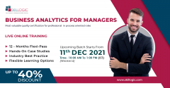 BUSINESS ANALYTICS FOR MANAGERS CERTIFICATION TRAINING - DECEMBER'21
