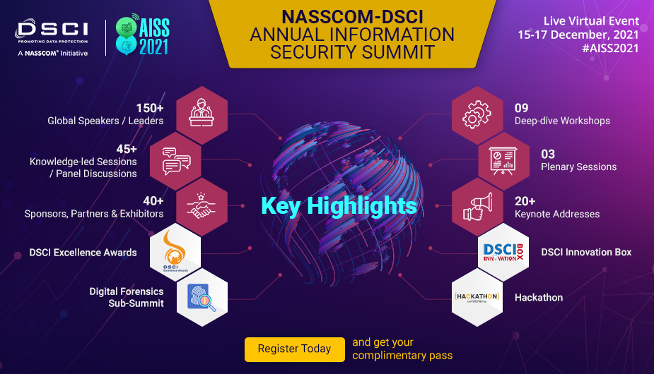 NASSCOM-DSCI Annual Information Security Summit 2021 (AISS21), Online Event