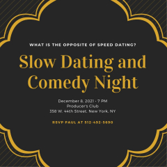 Slow Dating and Comedy Show