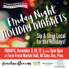 Sip 'n Shop Local at the Friday Night Holiday Markets!