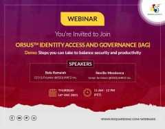 ORSUS™ Identity Access and Governance (IAG) Demo: Steps you can take to balance security and productivity