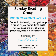 Sunday Beading Group - Open Beading hours sponsored by Barrel of Beads