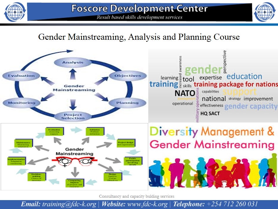 Gender Mainstreaming, Analysis and Planning Course, Nairobi, Nairobi County,Nairobi,Kenya