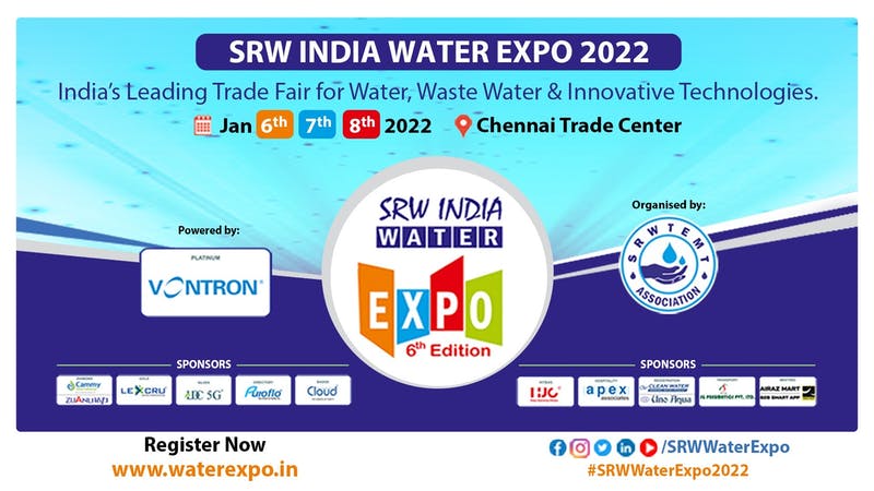 SRW India - Water Expo 2022 (6th Edition), Chennai, Tamil Nadu, India