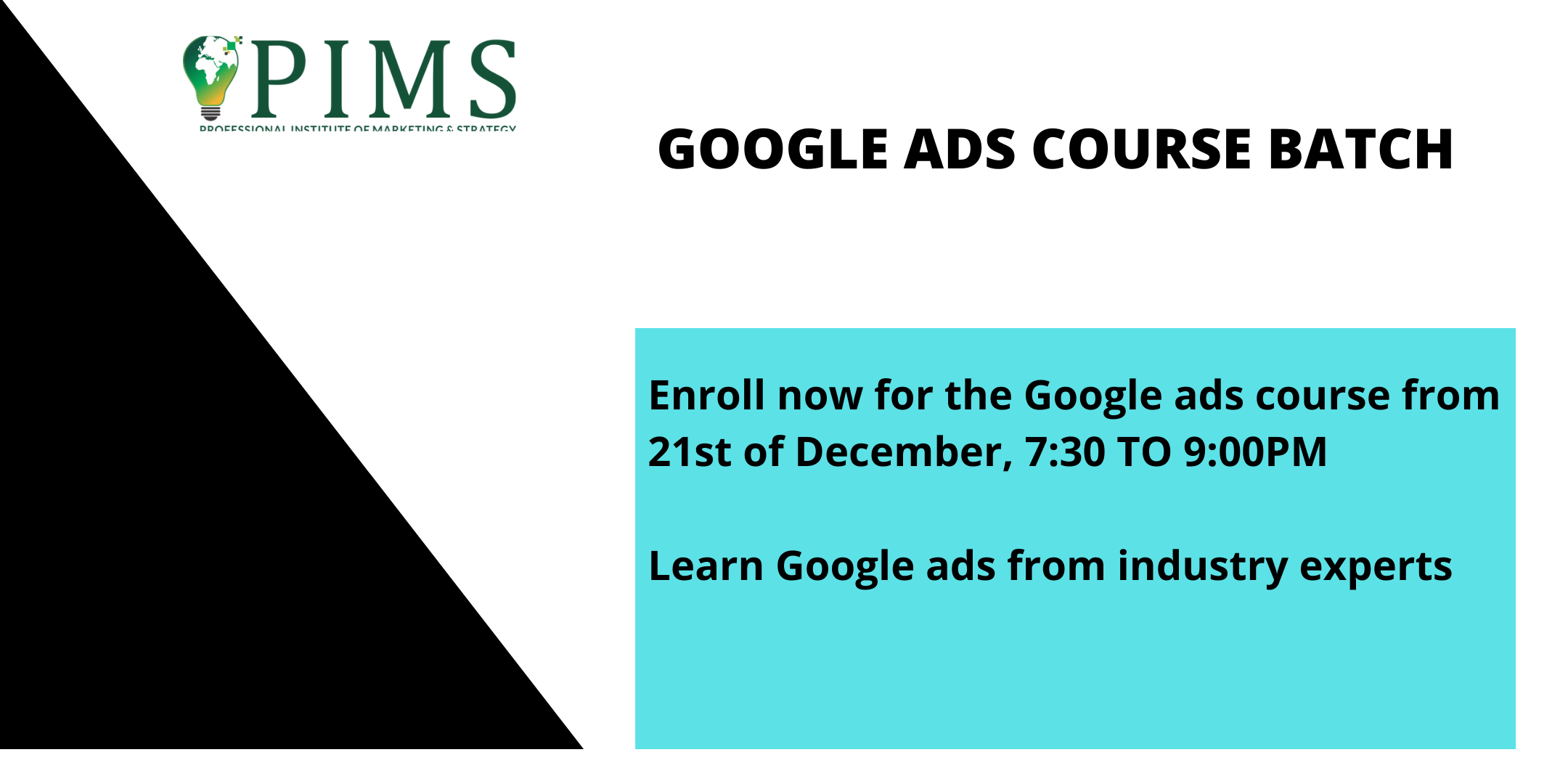 Google Ads Course Batch, Online Event
