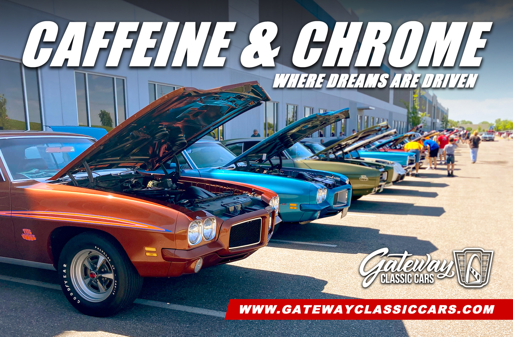 Caffeine and Chrome - Classic Cars and Coffee at Gateway Classic Cars of Detroit, Dearborn, Michigan, United States