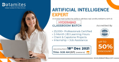Artificial Intelligence Expert in Hyderabad - December'21