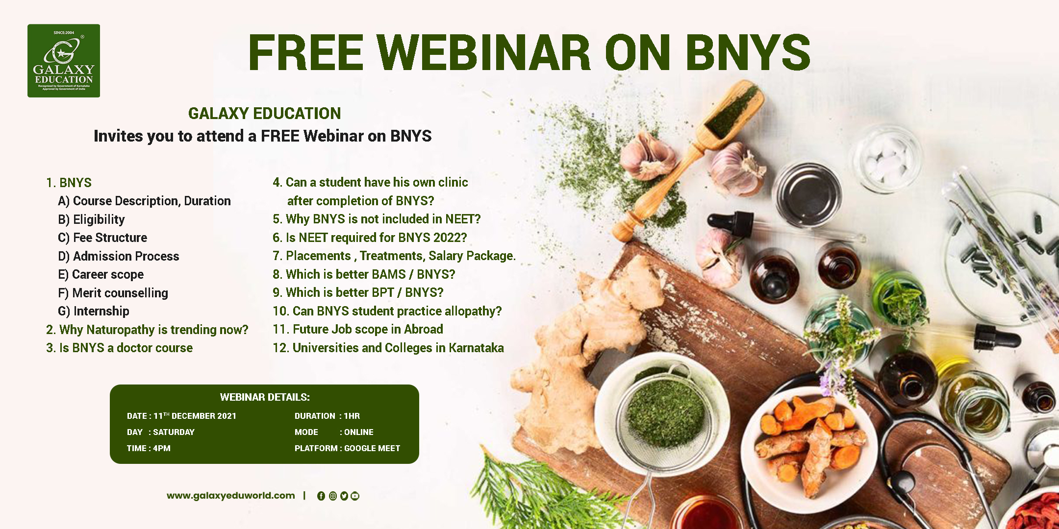 FREE WEBINAR ON BNYS, Online Event