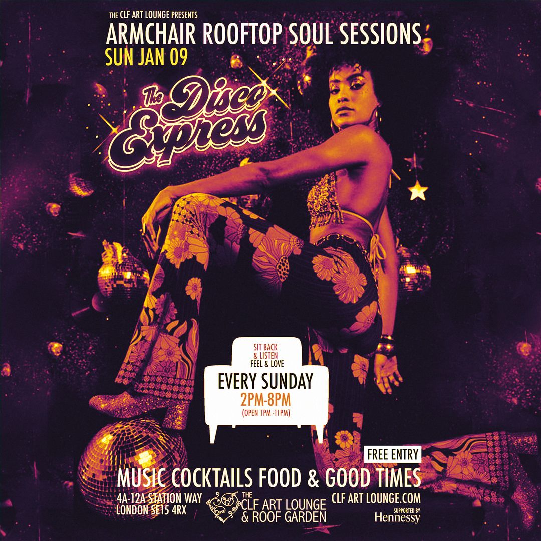 Armchair Rooftop Soul Sessions with The Disco Express DJs In Session, Free Entry, Greater London, England, United Kingdom