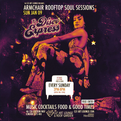 Armchair Rooftop Soul Sessions with The Disco Express DJs In Session, Free Entry