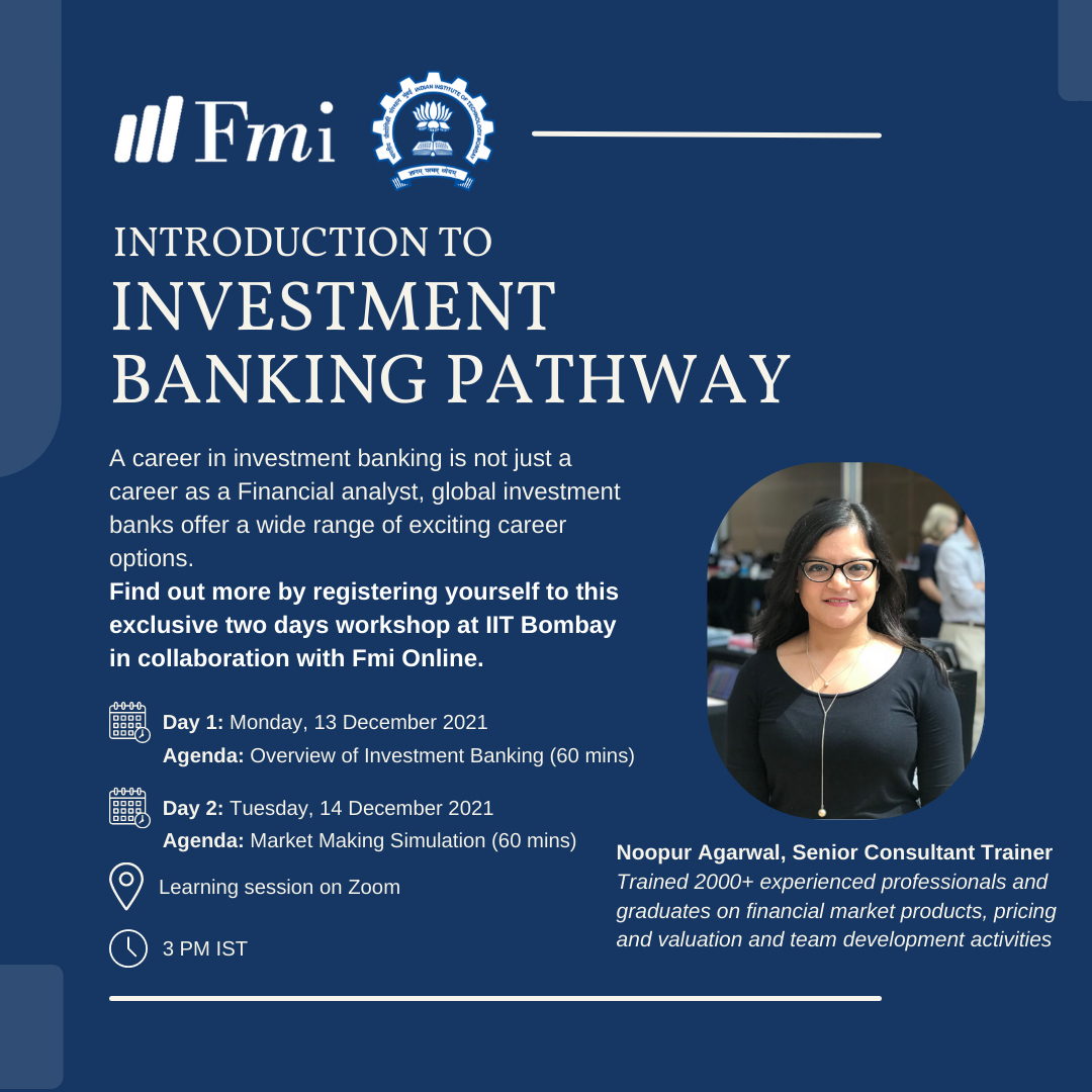 INTRODUCTION TO INVESTMENT BANKING PATHWAY, Online Event