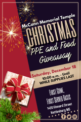 Holiday PPE and Food Giveaway