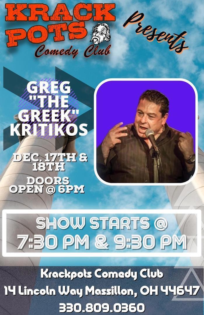 Greg "the Greek" Kritikos at Krackpots Comedy Club, Massillon, Ohio, United States
