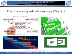 Project Management Monitoring and Evaluation with MS Projects Course