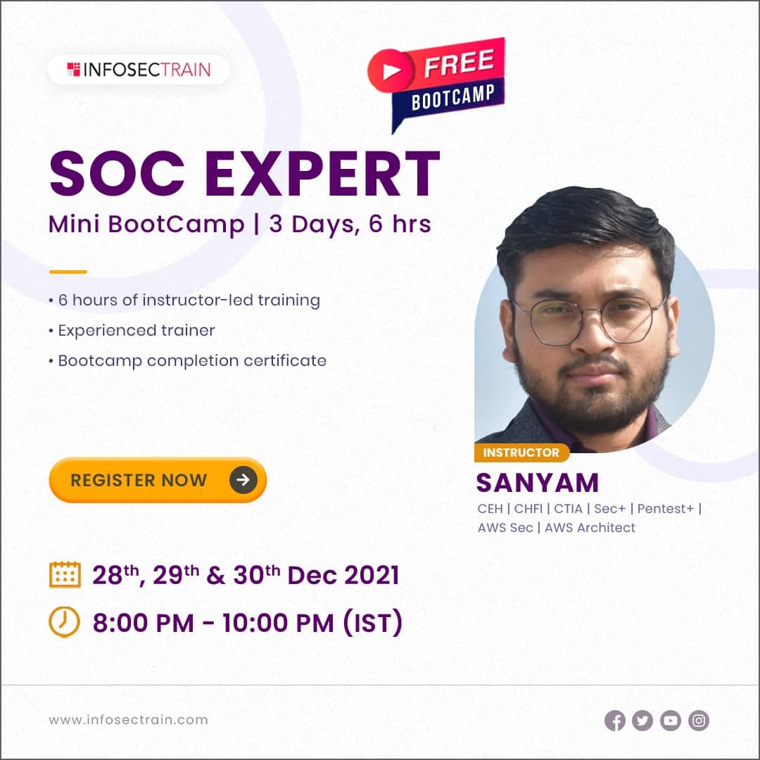 SOC Expert [6hrs Free Mini Bootcamp], Online Event