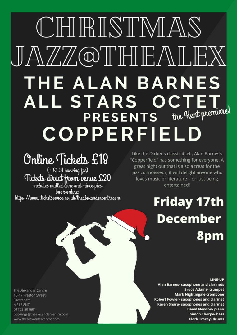 Christmas Jazz at thealex, Faversham, Kent, United Kingdom