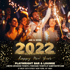 Playwright Bar & Lounge 40s & Over New Years Eve Party 2022