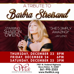 The Wick Presents A Barbra Streisand Tribute with Sharon Owens