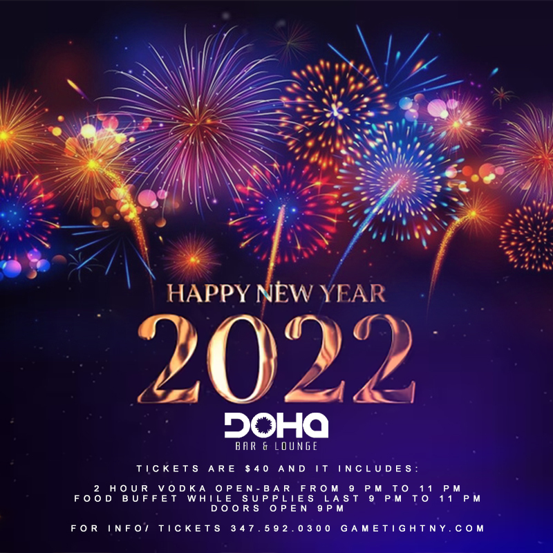 Doha Nightclub New Years Eve NYE 2022, Queens, New York, United States