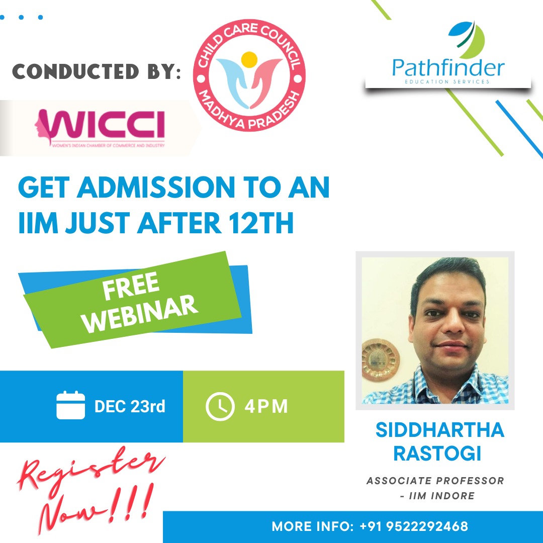 Free webinar on How to Get an Admission to an IIM Just after 12th, Online Event