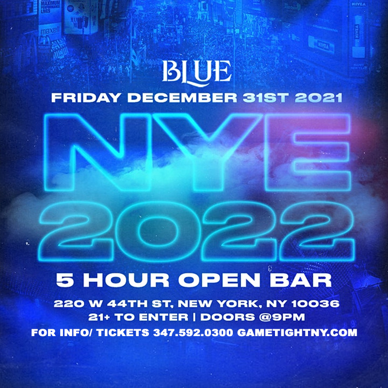 Blue Midtown NYC New Years Eve NYE 2022, New York, United States