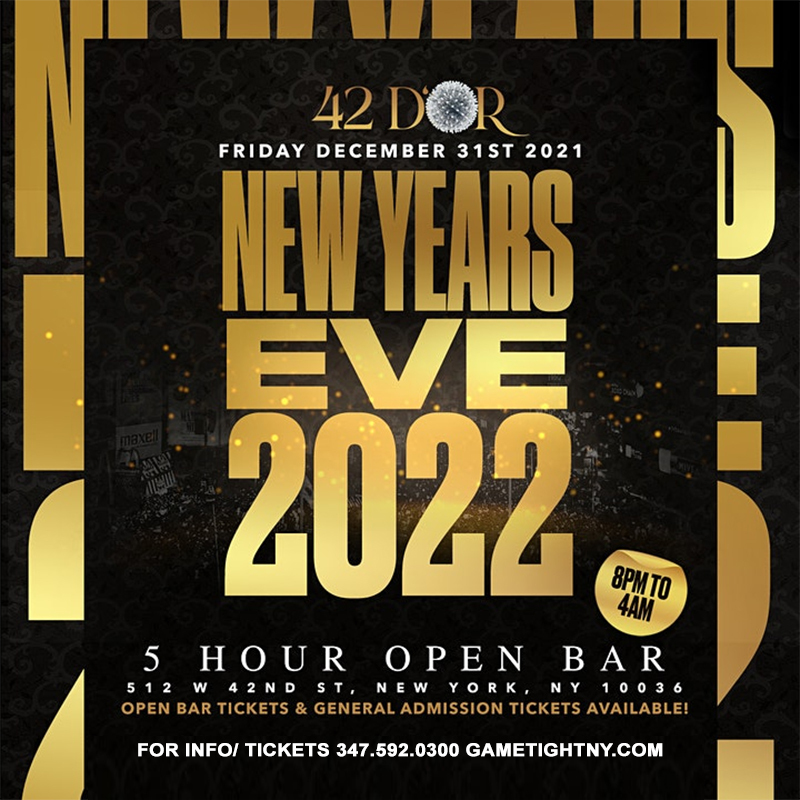 42 D'or formerly Playboy Club NYC New Years Eve NYE 2022, New York, United States