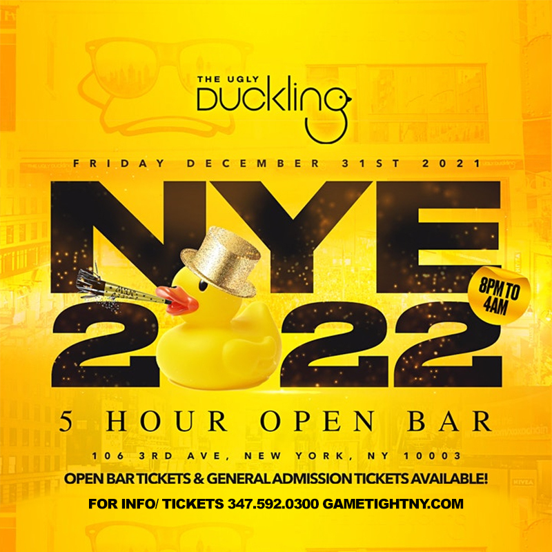 The Ugly Duckling NYC New Years Eve NYE 2022, New York, United States