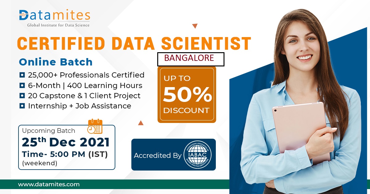 Data Science Training Course in Bangalore - December'21, Online Event