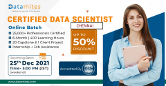 Data Science Training Course in Chennai - December'21