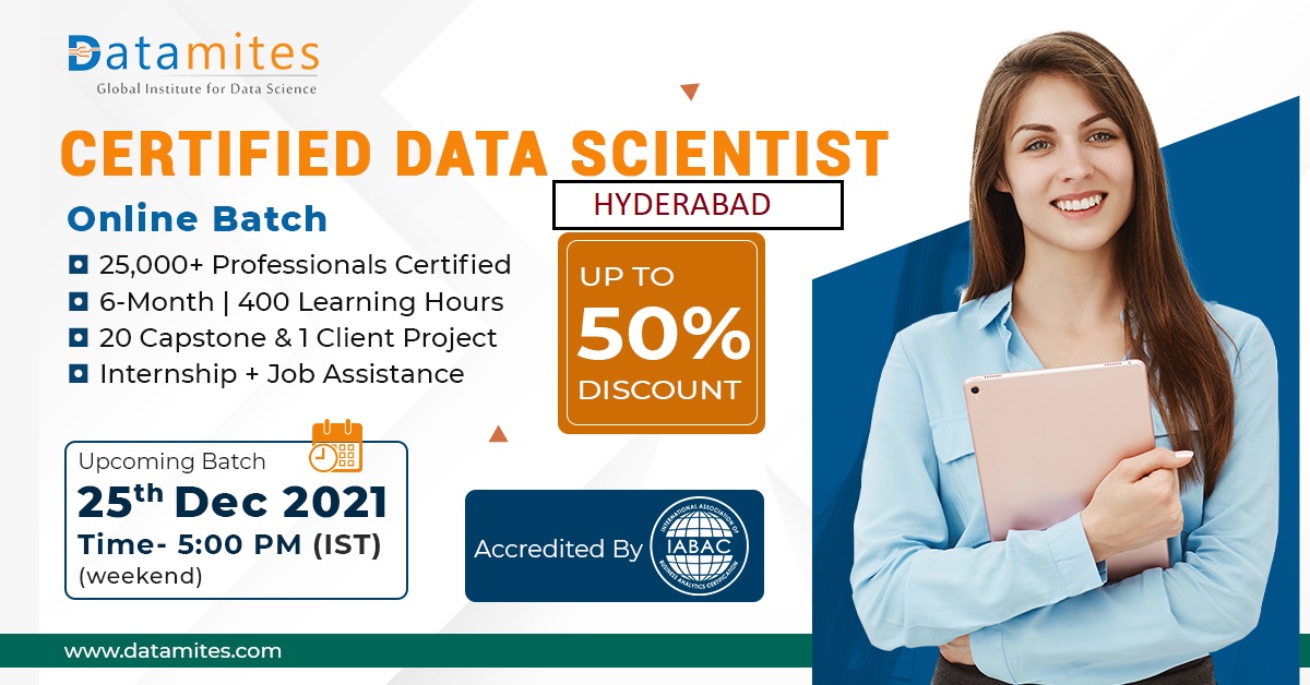 Data Science Training Course in Hyderabad - December'21, Online Event