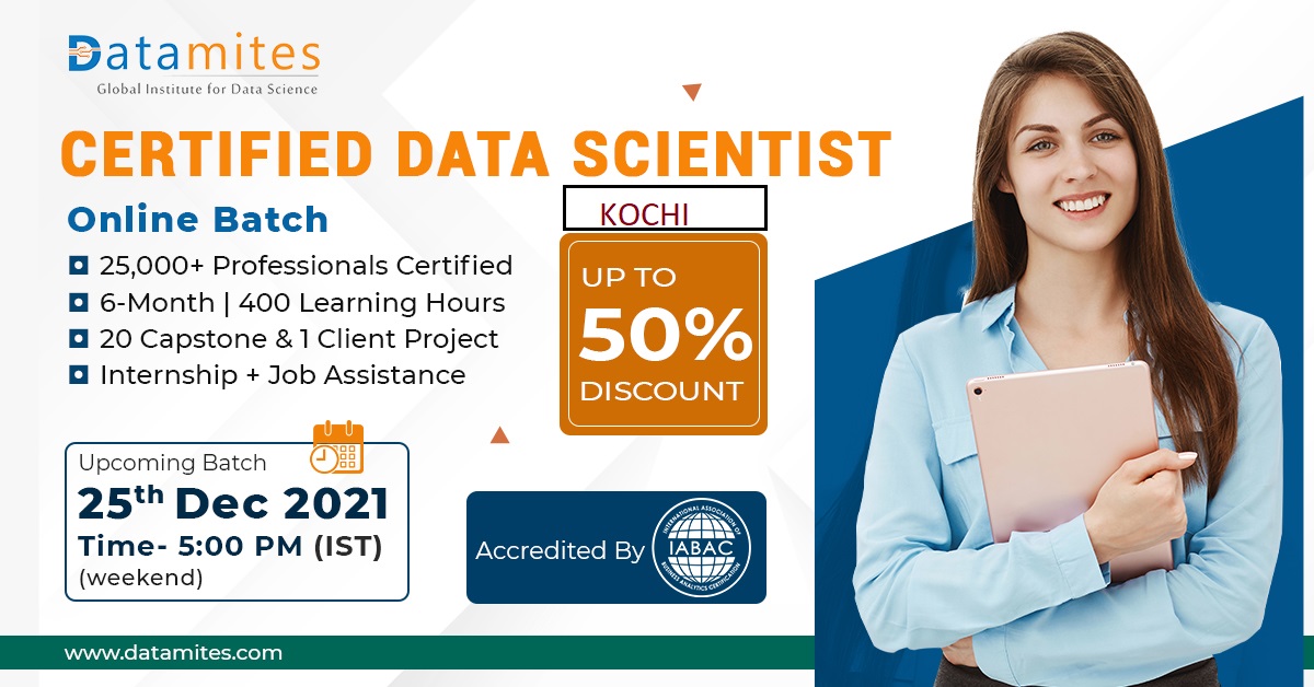 Data Science Training Course in Kochi - December'21, Online Event