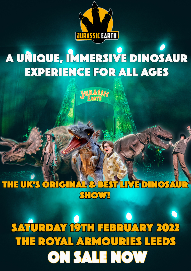 Jurassic Earth Live - Dinosaur Show - Royal Armouries Leeds - Saturday 19th February 2022, Leeds, West Yorkshire, United Kingdom