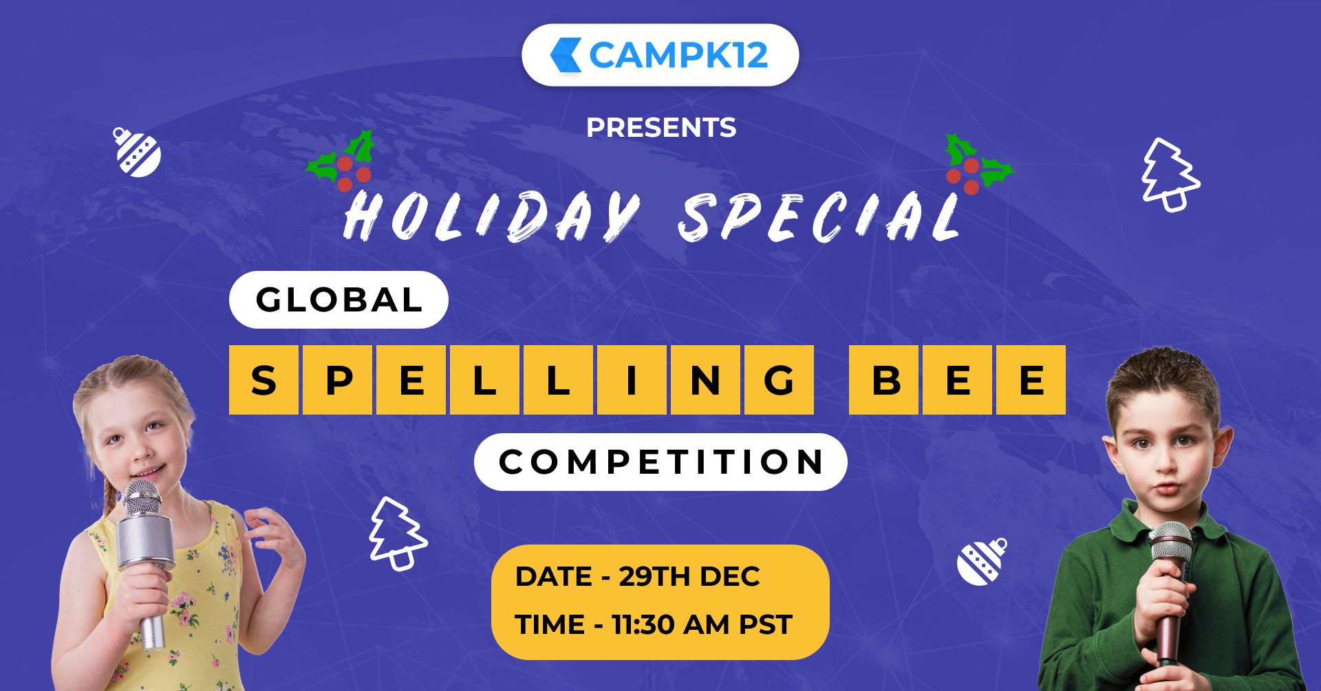 Holiday Special: Global Spelling Bee Competition, Online Event