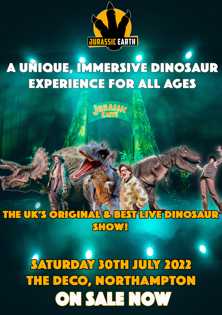Jurassic Earth Live - Dinosaur Show - The Deco, Northampton - Saturday 30th July 2022, Northampton, Nottinghamshire, United Kingdom