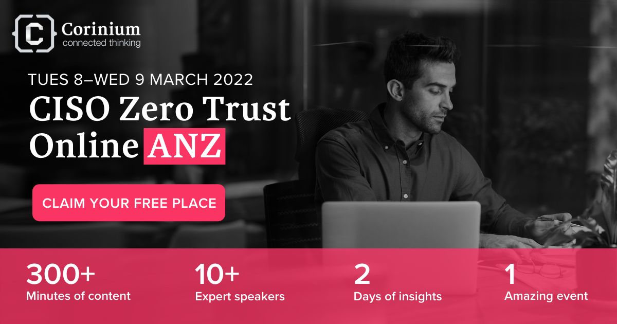 CISO Zero Trust Online A/NZ, Online Event