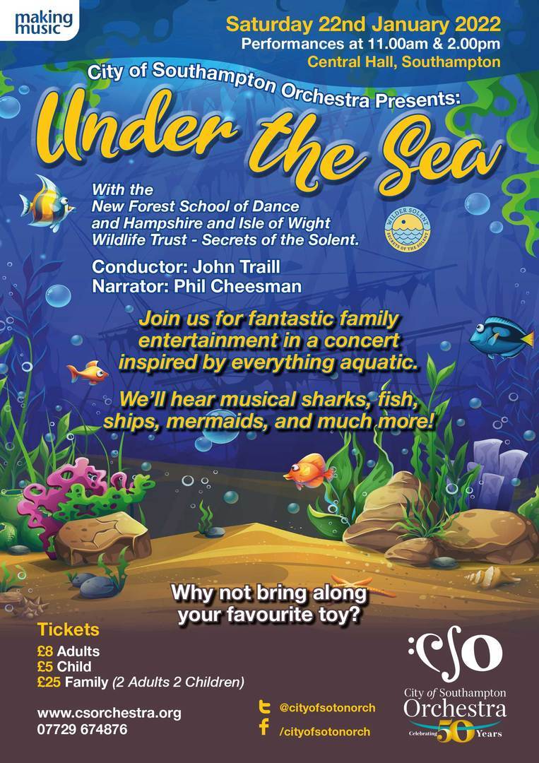 Family Concert - Under the Sea | City of Southampton Orchestra On 22 Jan, Southampton, England, United Kingdom