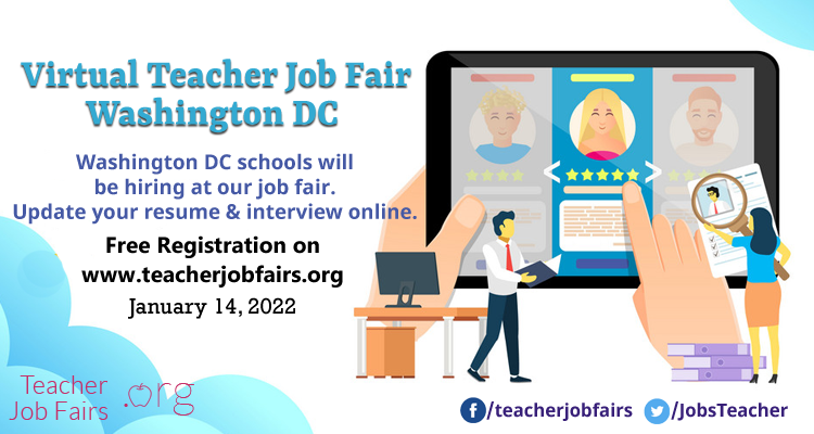 Virtual Teacher Job Fair Washington, DC, Online Event