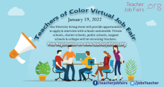 Teachers of Color Virtual Job Fair 2022