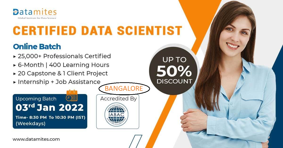 Data Science Certification Training in Bangalore - January'22, Online Event